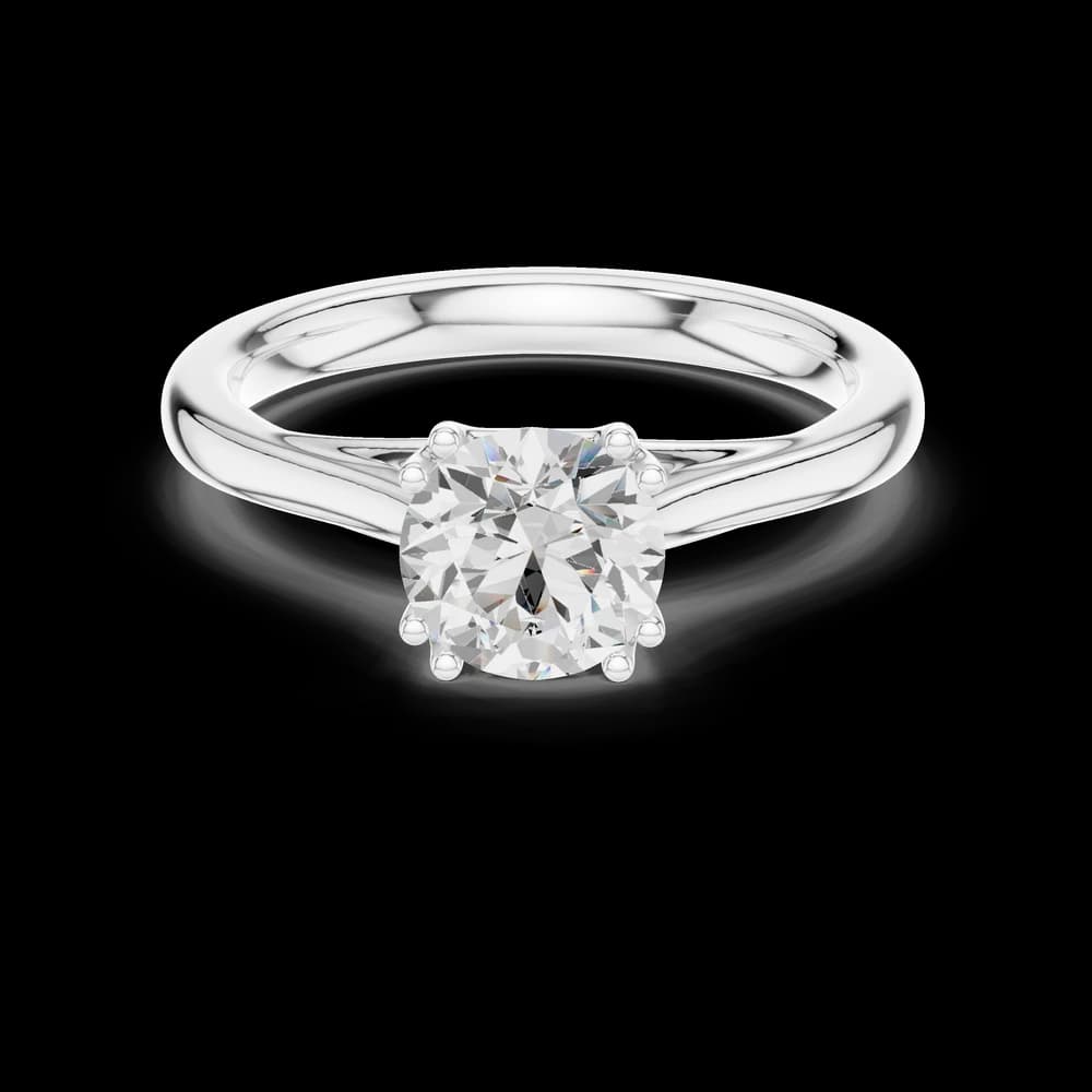 Lotus Lace Lab Grown Solitaire Diamond Ring - Image 2 Lotus Lace Lab Grown Solitaire Diamond Ring, view 2 of 6