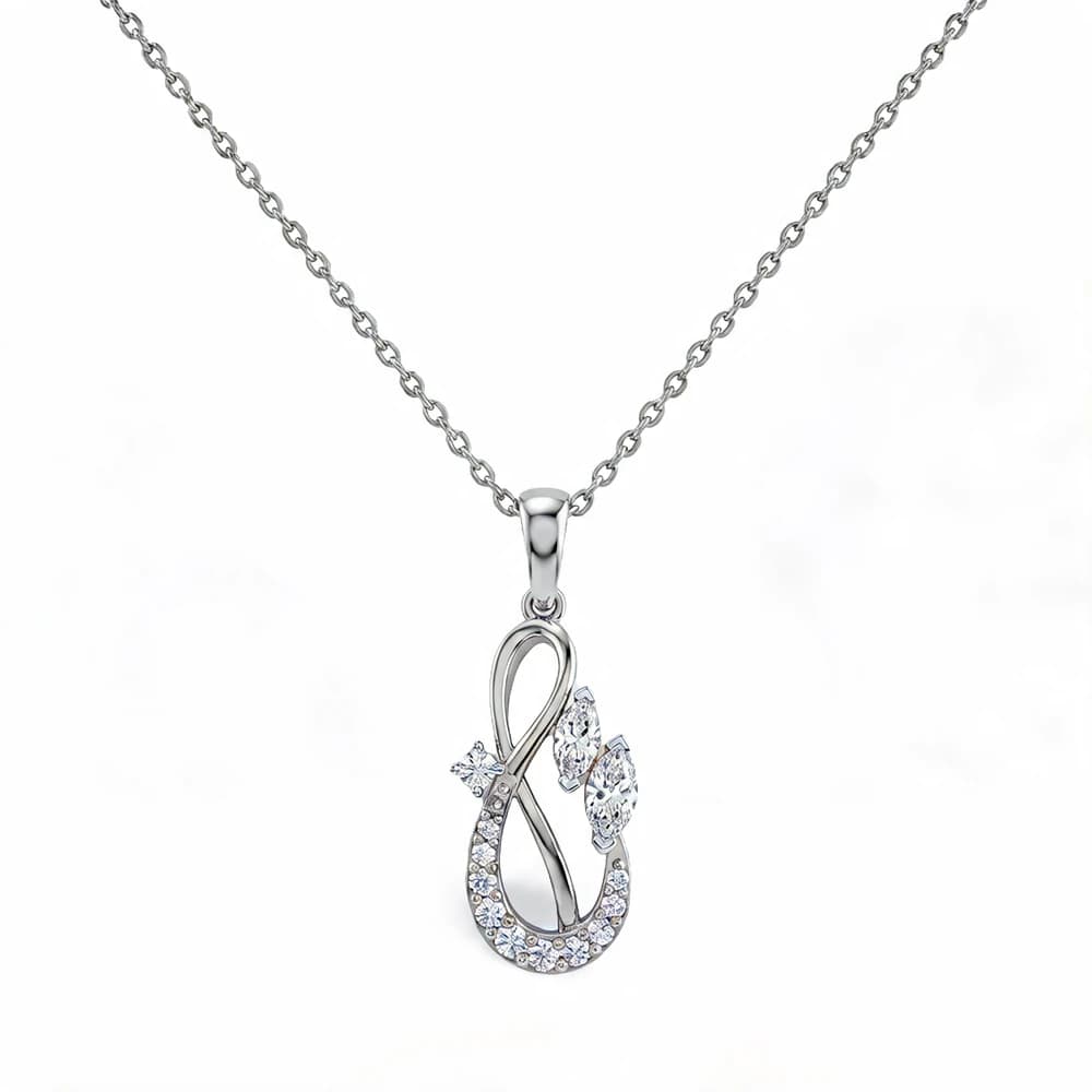 Lovely Petite Solitaire Lab Grown Diamond Pendant - Image 4 Lovely Petite Solitaire Lab Grown Diamond Pendant, view 4 of 5