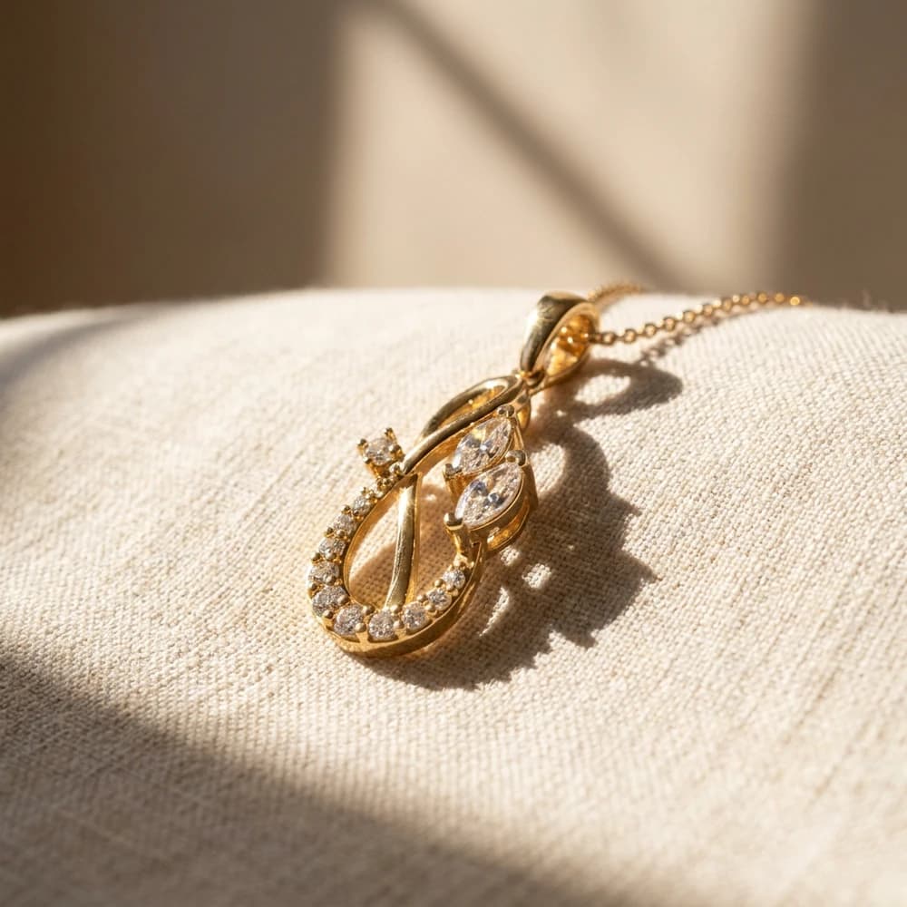 Lovely Petite Solitaire Lab Grown Diamond Pendant - Image 5 Lovely Petite Solitaire Lab Grown Diamond Pendant, view 5 of 5