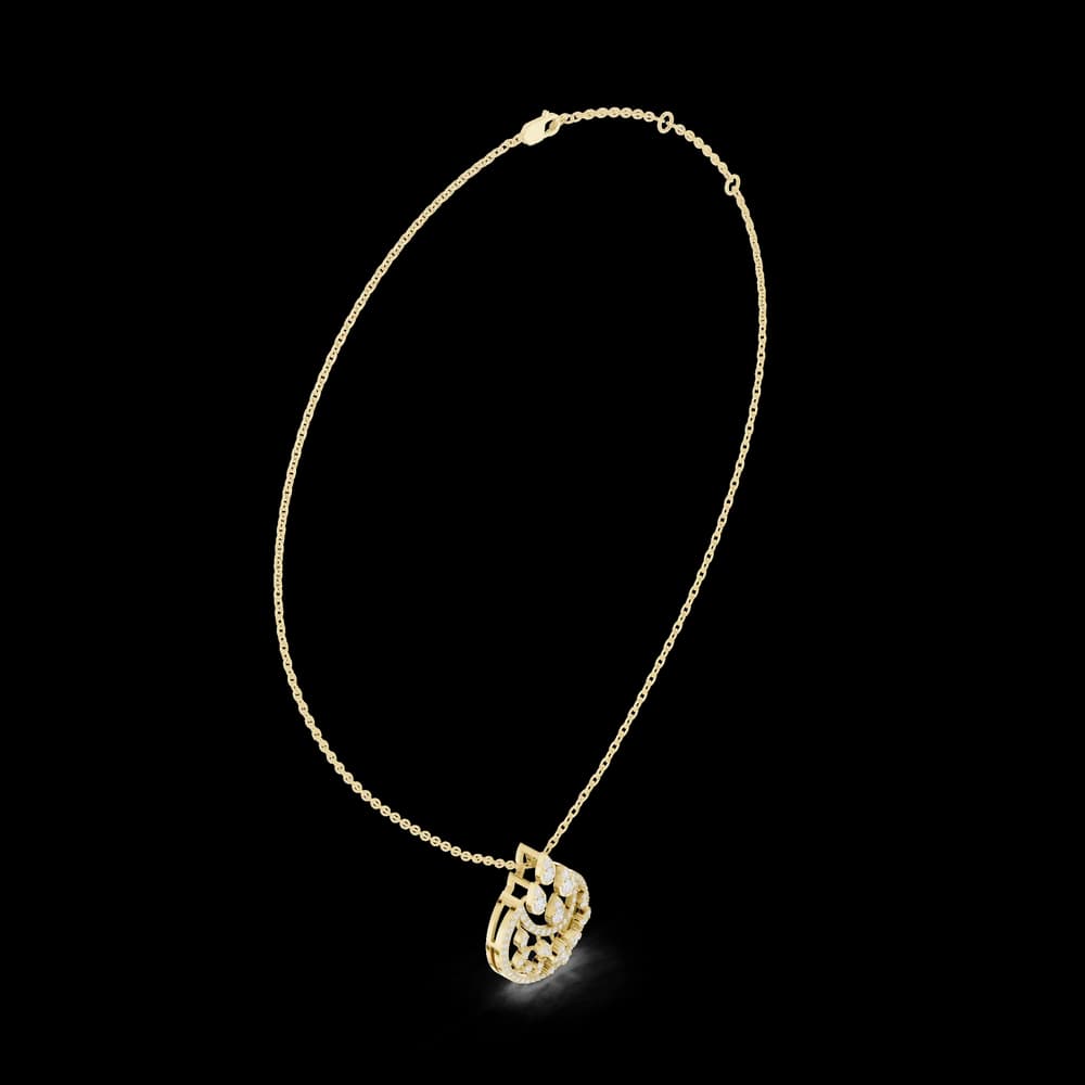 Luminary Wave Lab Grown Diamond Luxury Pendant - Image 4 Luminary Wave Lab Grown Diamond Luxury Pendant, view 4 of 6