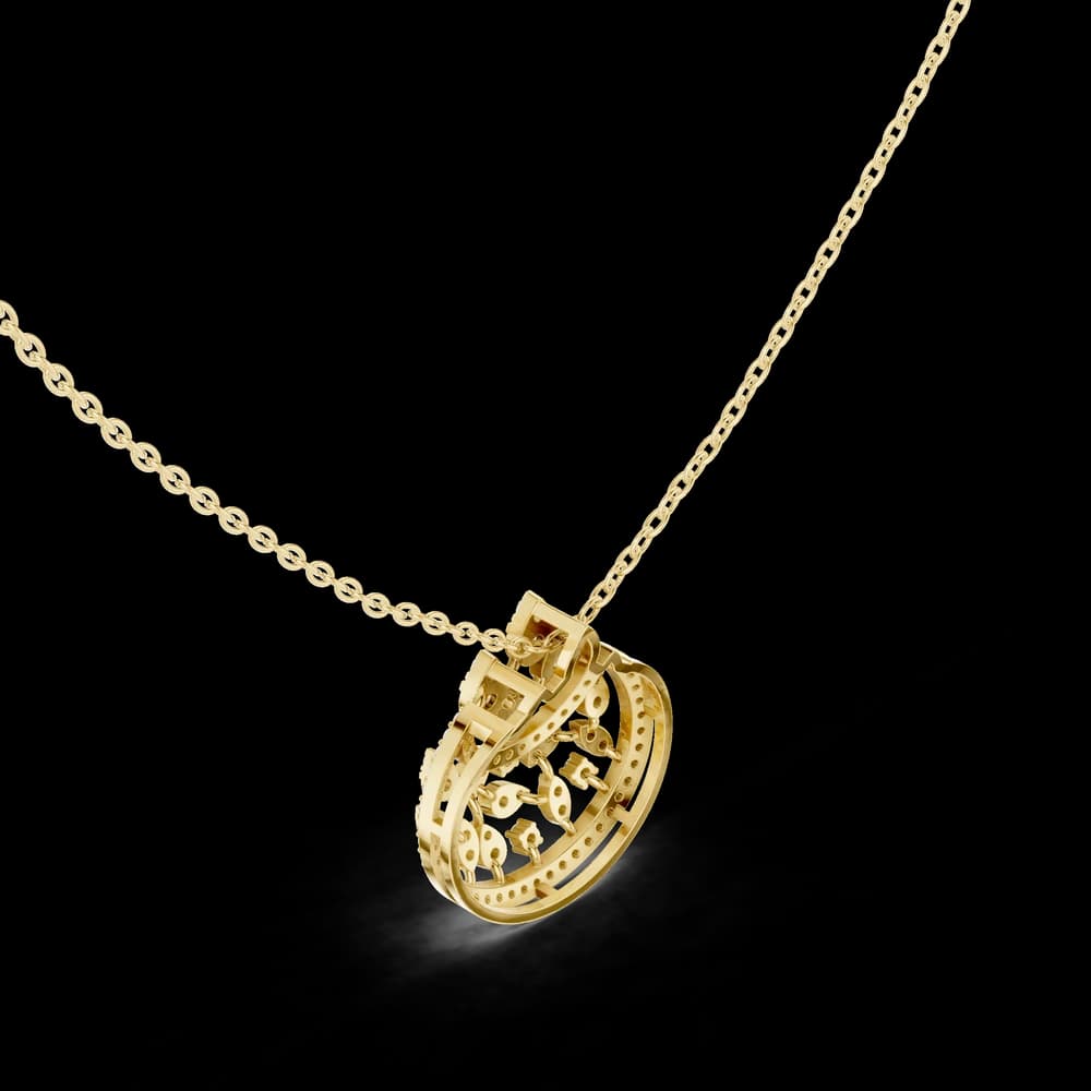 Luminary Wave Lab Grown Diamond Luxury Pendant - Image 5 Luminary Wave Lab Grown Diamond Luxury Pendant, view 5 of 6