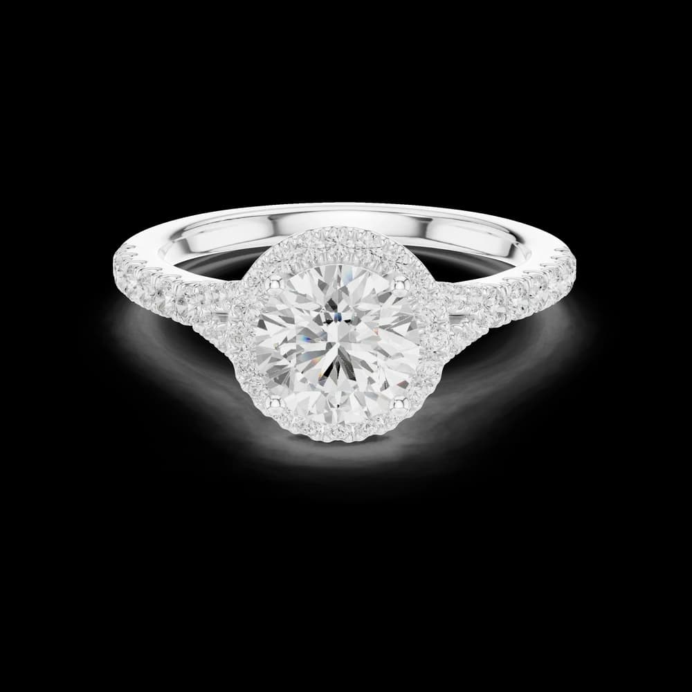 Luminous 1 ct Round Diamond Solitaire Lab Grown Diamond Ring - Image 3 Luminous 1 ct Round Diamond Solitaire Lab Grown Diamond Ring, view 3 of 7