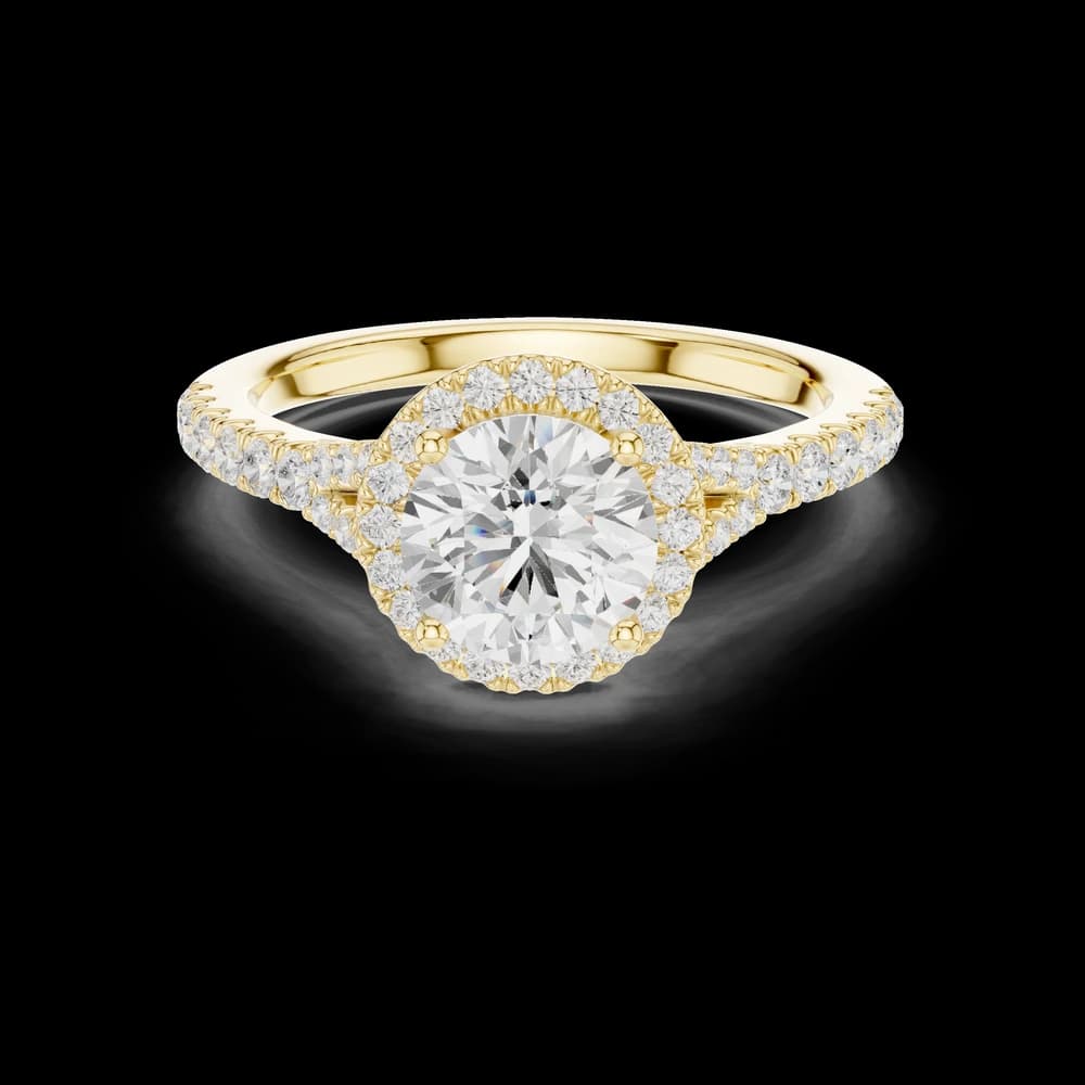 Luminous 1 ct Round Diamond Solitaire Lab Grown Diamond Ring - Image 4 Luminous 1 ct Round Diamond Solitaire Lab Grown Diamond Ring, view 4 of 7