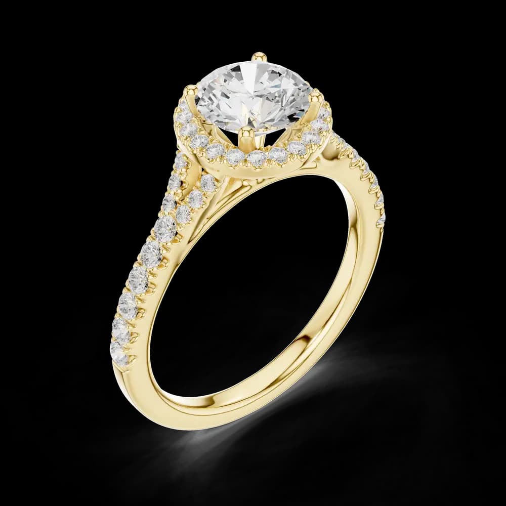 Luminous 1 ct Round Diamond Solitaire Lab Grown Diamond Ring - Image 6 Luminous 1 ct Round Diamond Solitaire Lab Grown Diamond Ring, view 6 of 7