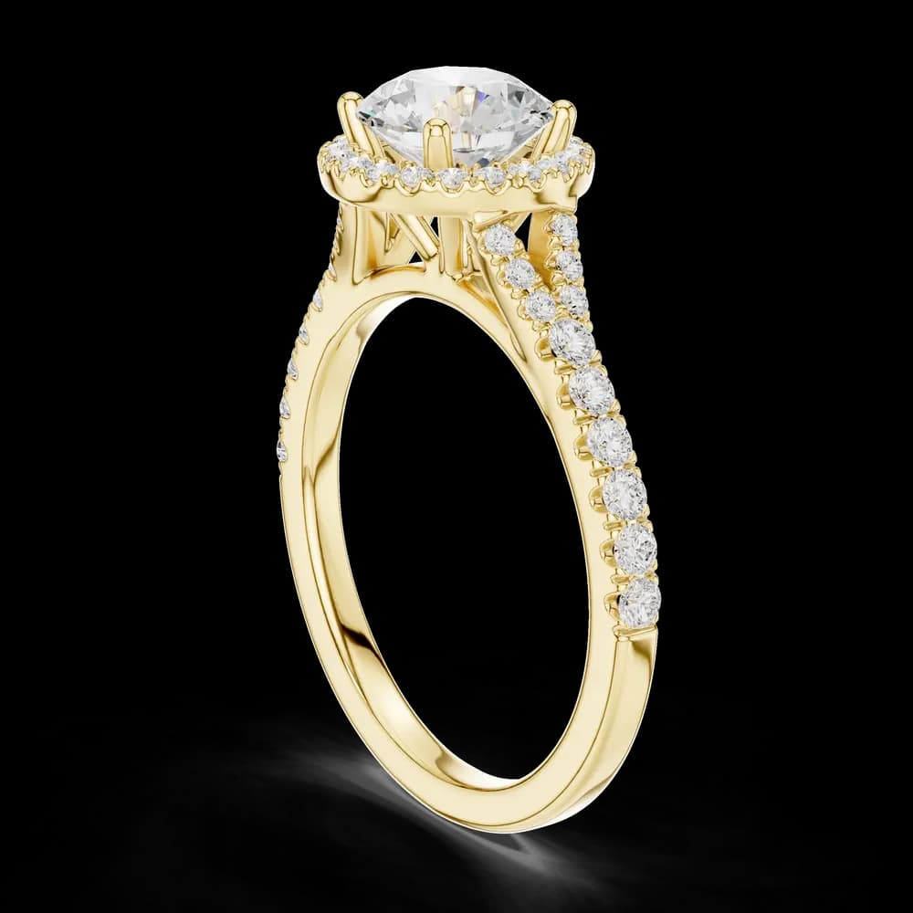 Luminous 1 ct Round Diamond Solitaire Lab Grown Diamond Ring - Image 7 Luminous 1 ct Round Diamond Solitaire Lab Grown Diamond Ring, view 7 of 7