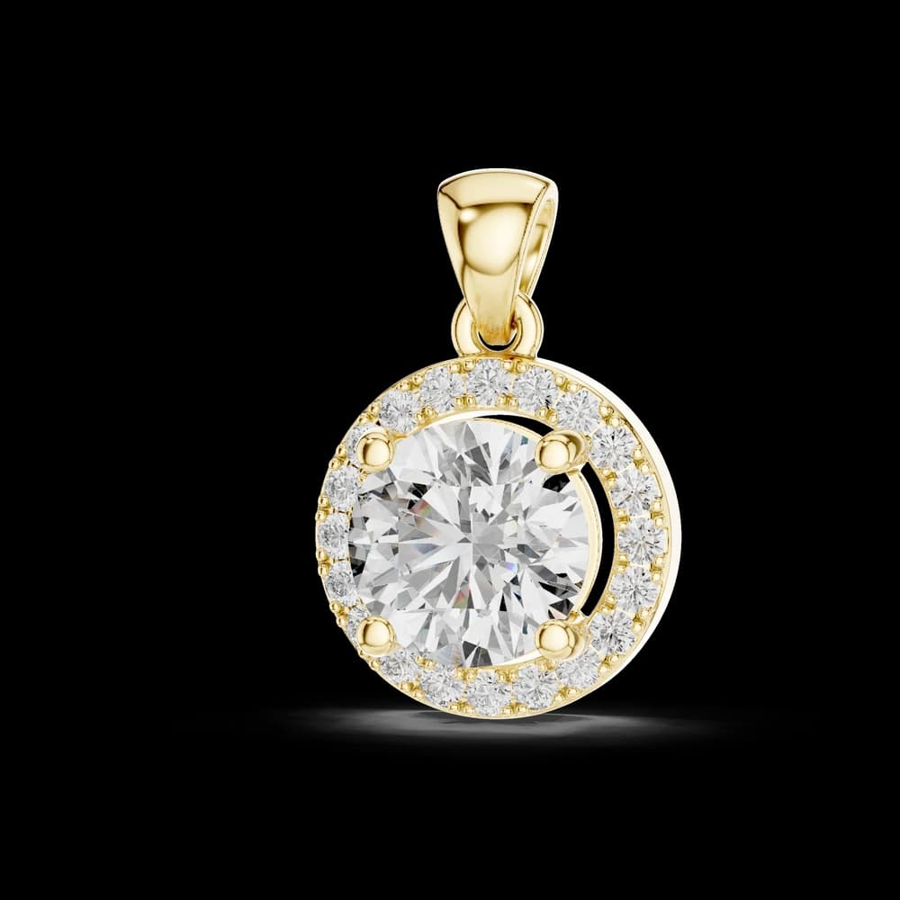 Luminous Cross Motif Lab Grown Diamond Pendant - Image 1 Luminous Cross Motif Lab Grown Diamond Pendant, view 1 of 3