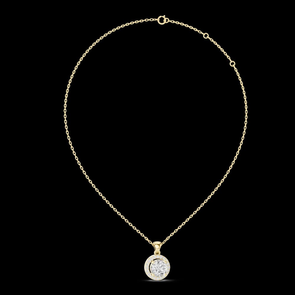 Luminous Cross Motif Lab Grown Diamond Pendant - Image 2 Luminous Cross Motif Lab Grown Diamond Pendant, view 2 of 3