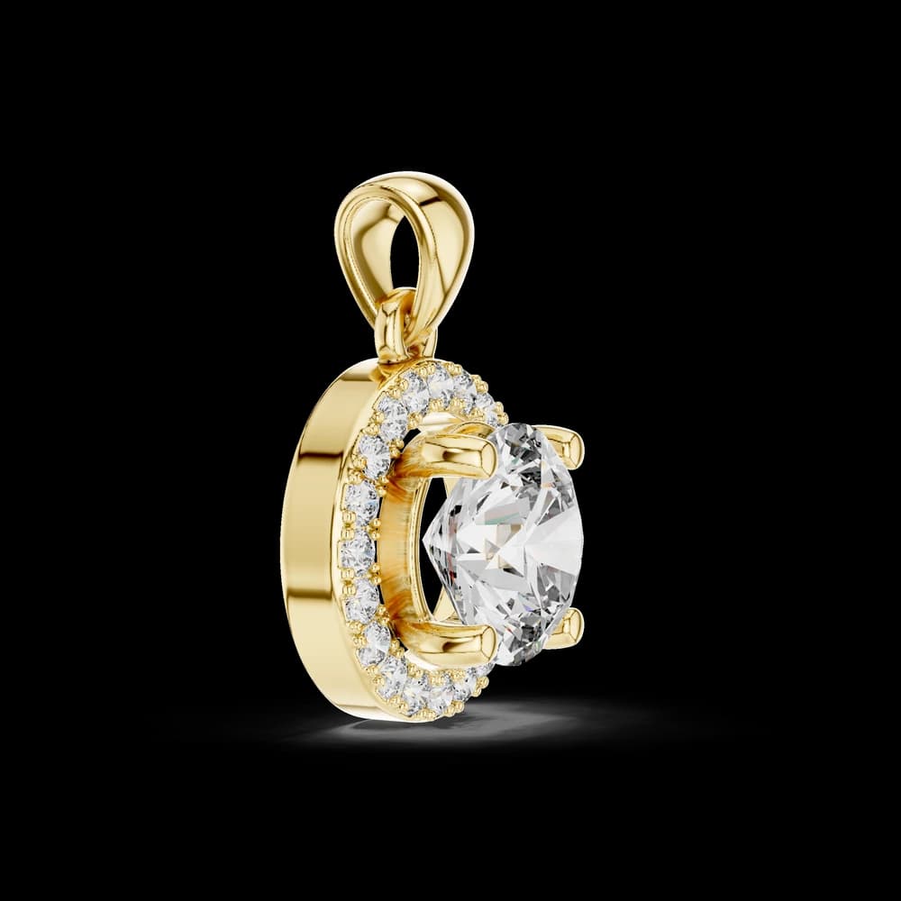 Luminous Cross Motif Lab Grown Diamond Pendant - Image 3 Luminous Cross Motif Lab Grown Diamond Pendant, view 3 of 3