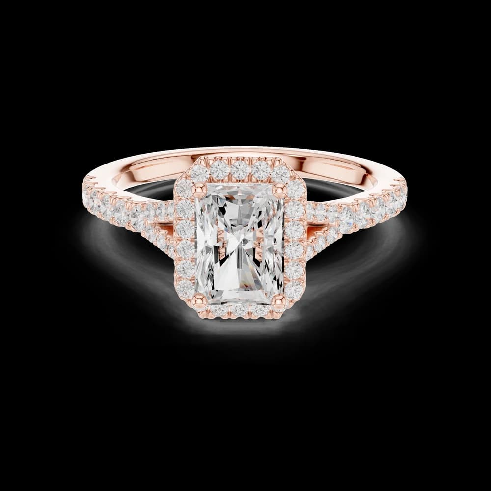 Luminous Radiant Cut Diamond Lab Grown Diamond Ring - Image 1 Luminous Radiant Cut Diamond Lab Grown Diamond Ring, view 1 of 5