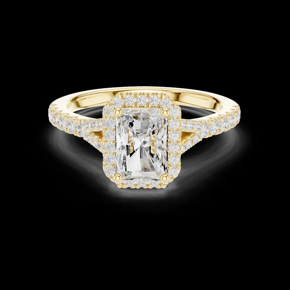Luminous Radiant Cut Diamond Lab Grown Diamond Ring - Image 2 Luminous Radiant Cut Diamond Lab Grown Diamond Ring, view 2 of 5