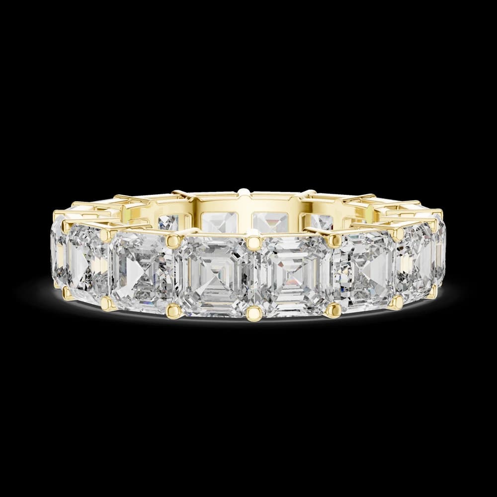 Asscher Cut Shared-Prong Diamond Eternity Band - Image 6 Asscher Cut Shared-Prong Diamond Eternity Band, view 6 of 6