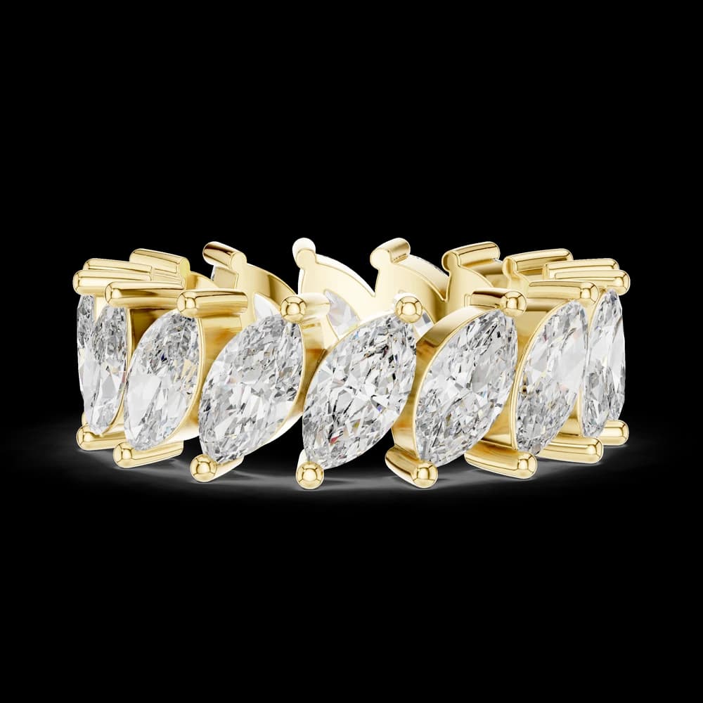 Modern East-West Marquise Diamond Eternity Ring - Image 8 Modern East-West Marquise Diamond Eternity Ring, view 8 of 9