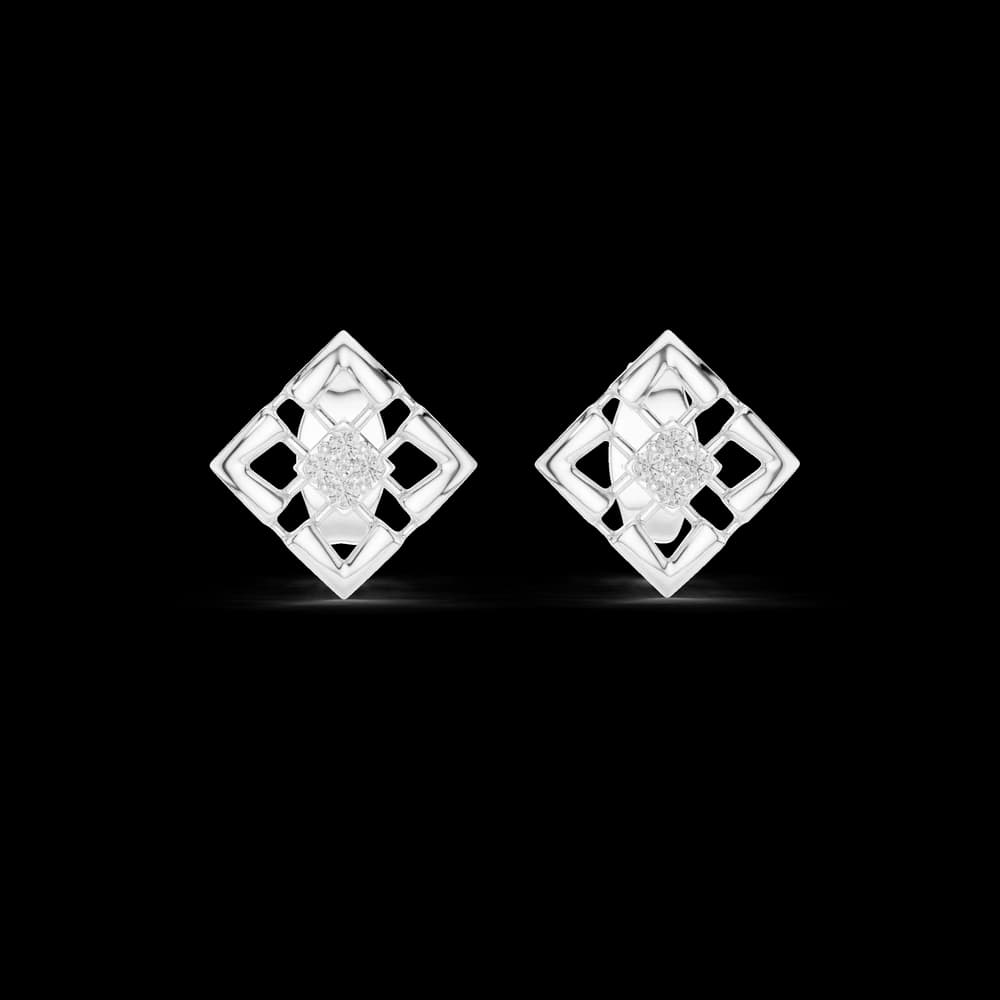Lush Lab grown diamond Earrings motif - Image 2 Lush Lab grown diamond Earrings motif, view 2 of 6