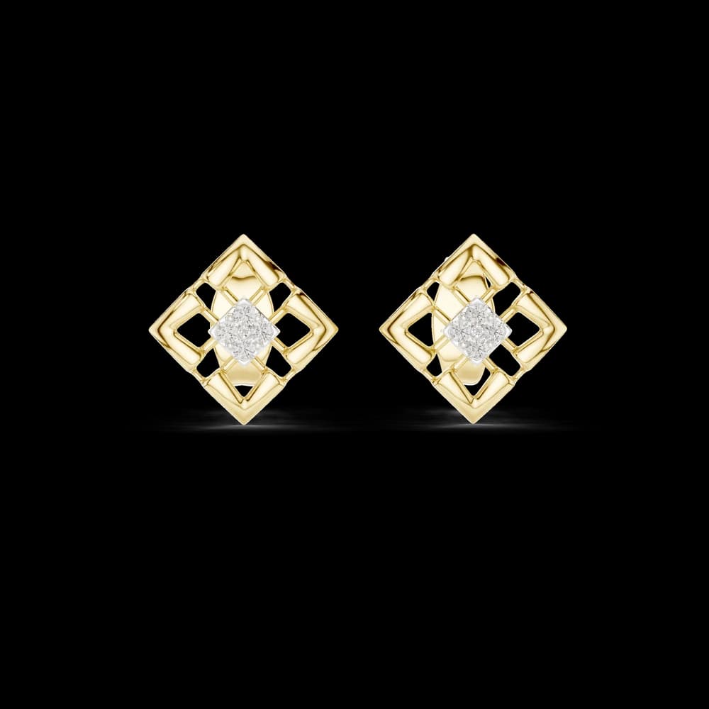 Lush Lab grown diamond Earrings motif - Image 3 Lush Lab grown diamond Earrings motif, view 3 of 6