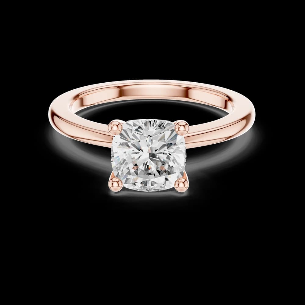 Lustrous 1.5 ct Cushion Diamond Lab Grown Diamond Ring - Image 1 Lustrous 1.5 ct Cushion Diamond Lab Grown Diamond Ring, view 1 of 5