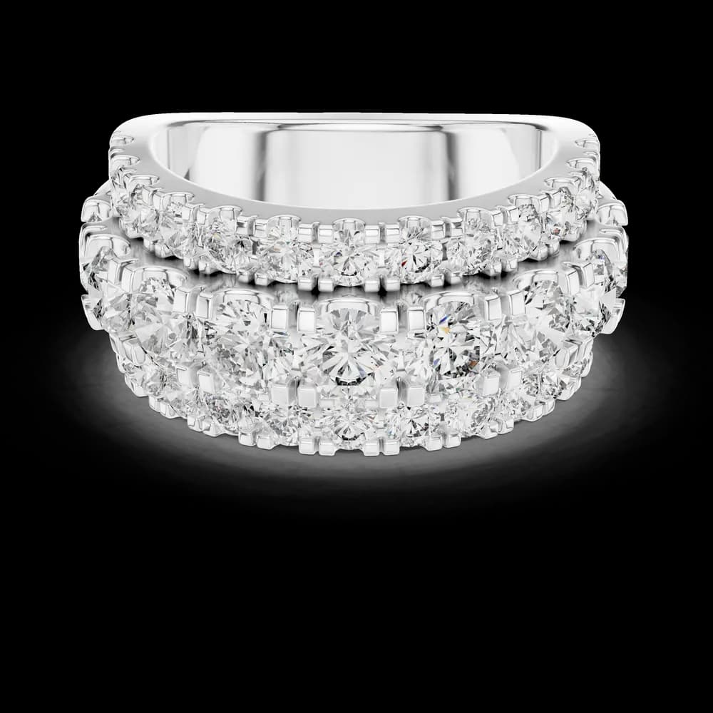 Lustrous Channel Lab grown diamond Ring - Image 2 Lustrous Channel Lab grown diamond Ring, view 2 of 5
