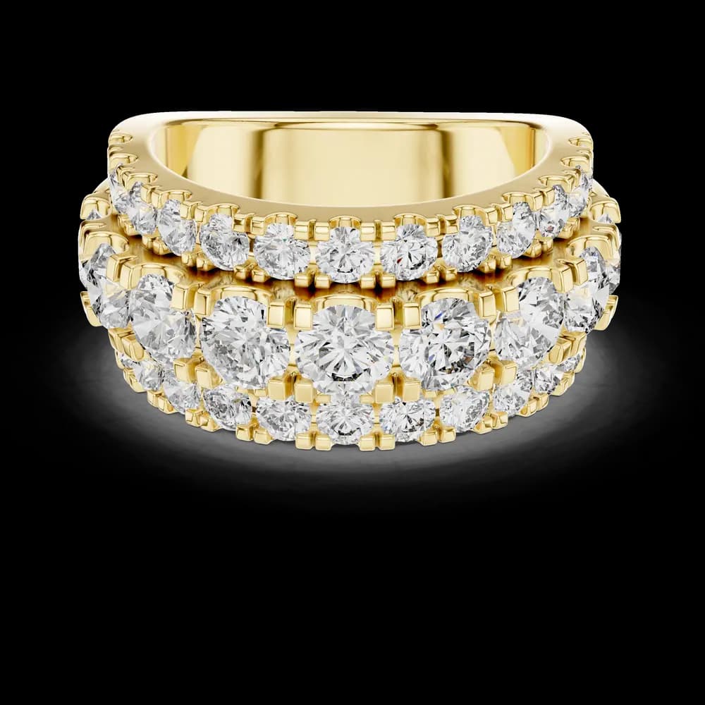 Lustrous Channel Lab grown diamond Ring - Image 3 Lustrous Channel Lab grown diamond Ring, view 3 of 5