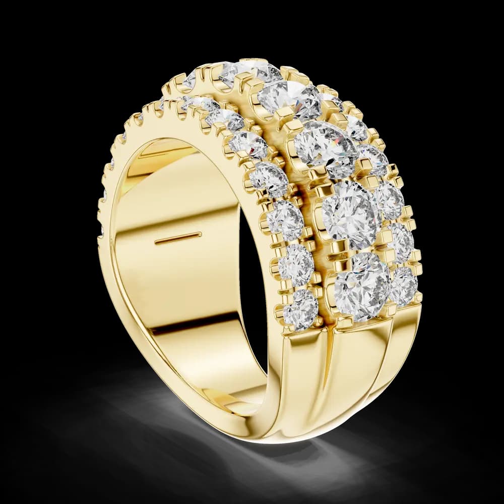 Lustrous Channel Lab grown diamond Ring - Image 4 Lustrous Channel Lab grown diamond Ring, view 4 of 5