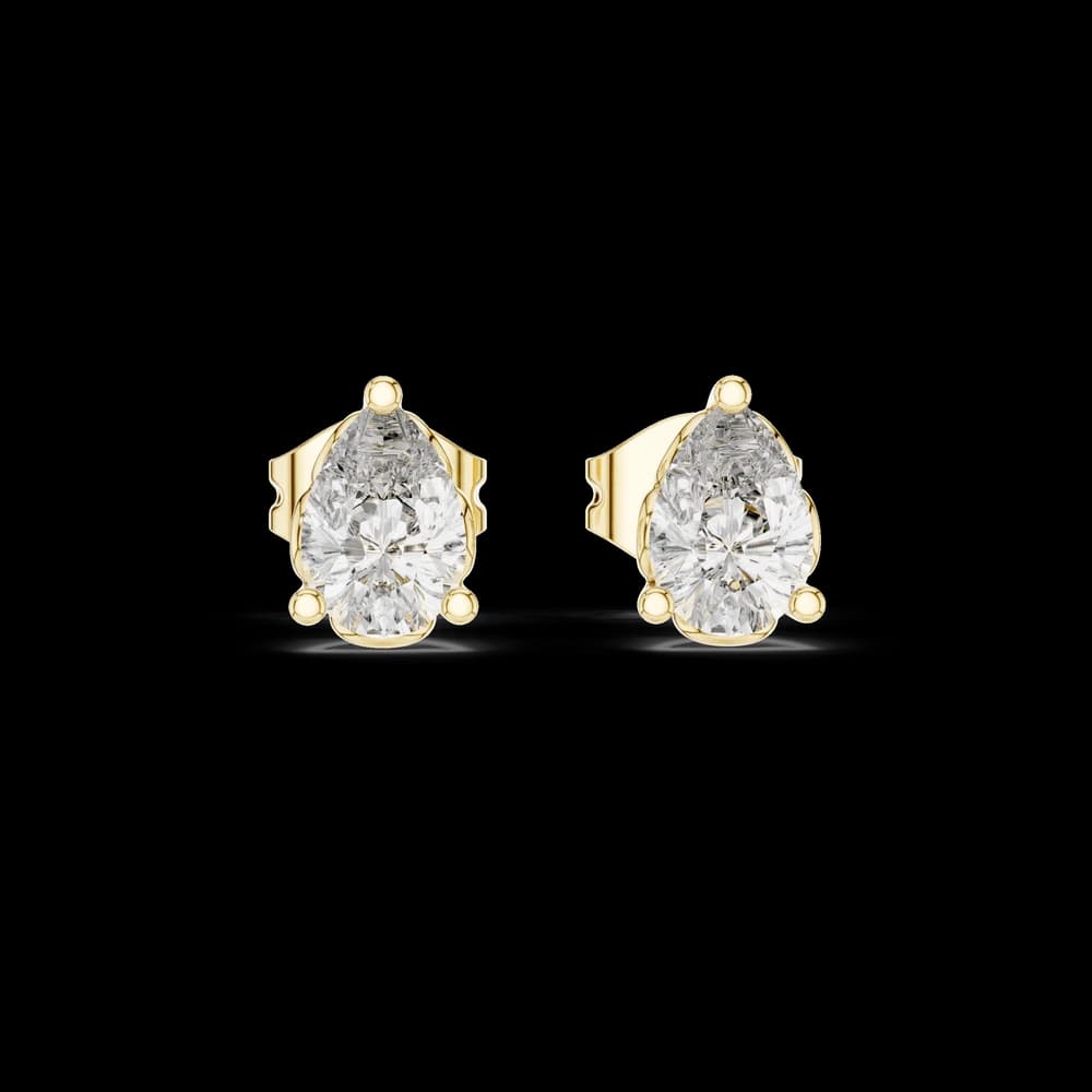 Lustrously Lab grown diamond Earrings set - Image 3 Lustrously Lab grown diamond Earrings set, view 3 of 6