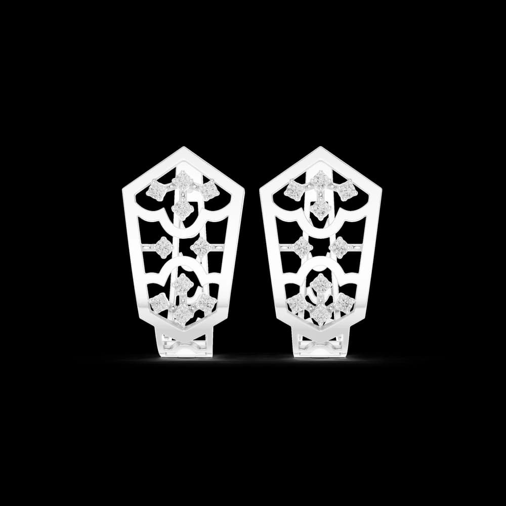 Luxe Thread Lab Grown Diamond Earrings Drops - Image 2 Luxe Thread Lab Grown Diamond Earrings Drops, view 2 of 6