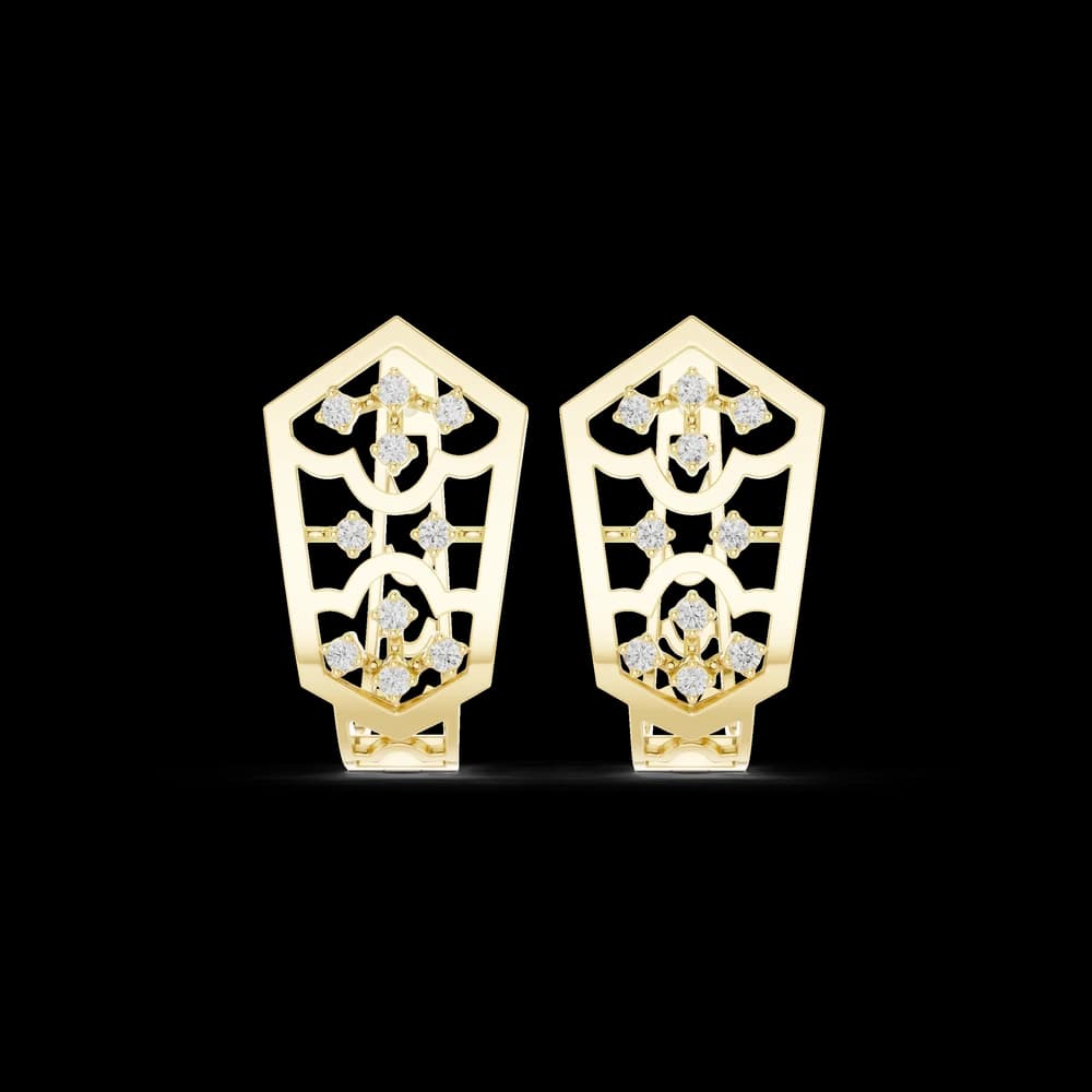 Luxe Thread Lab Grown Diamond Earrings Drops - Image 3 Luxe Thread Lab Grown Diamond Earrings Drops, view 3 of 6