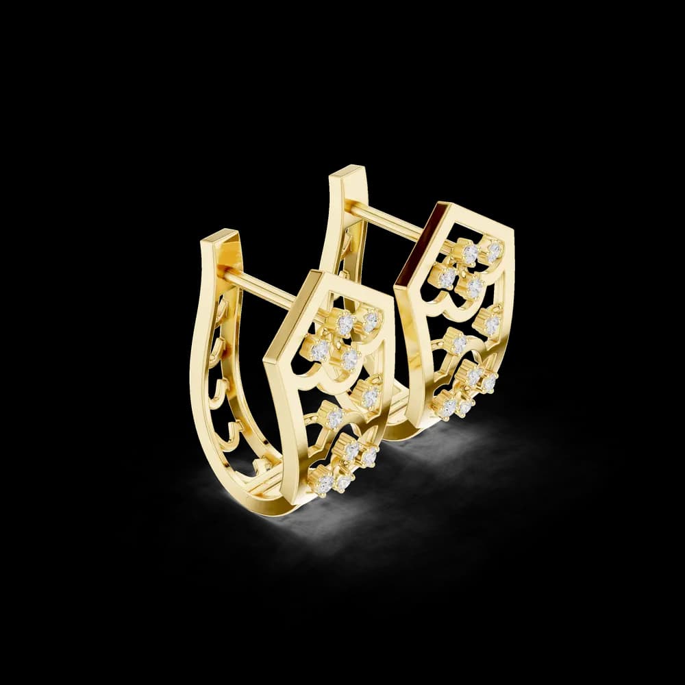 Luxe Thread Lab Grown Diamond Earrings Drops - Image 4 Luxe Thread Lab Grown Diamond Earrings Drops, view 4 of 6