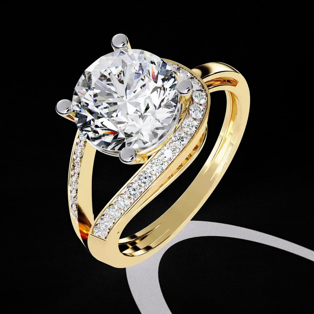 Luxury Lab Grown Diamond Promise Ring - Image 2 Luxury Lab Grown Diamond Promise Ring, view 2 of 6