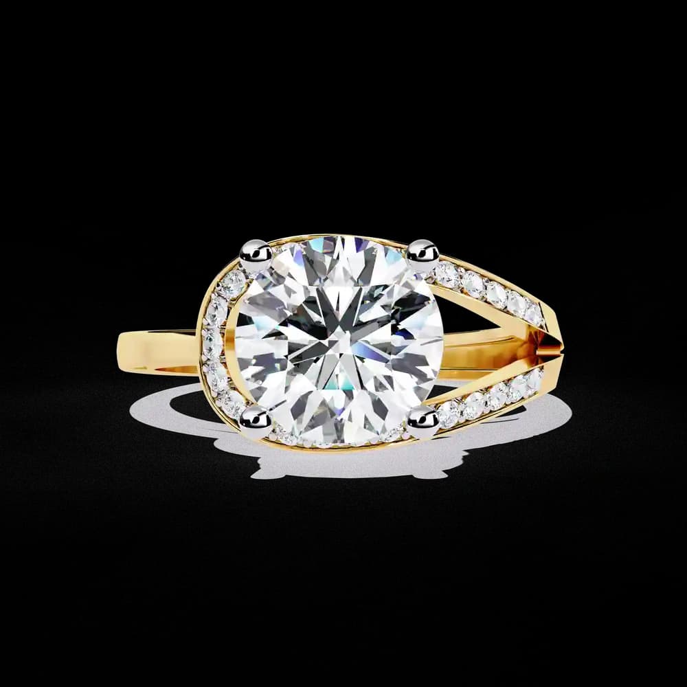 Luxury Lab Grown Diamond Promise Ring - Image 3 Luxury Lab Grown Diamond Promise Ring, view 3 of 6