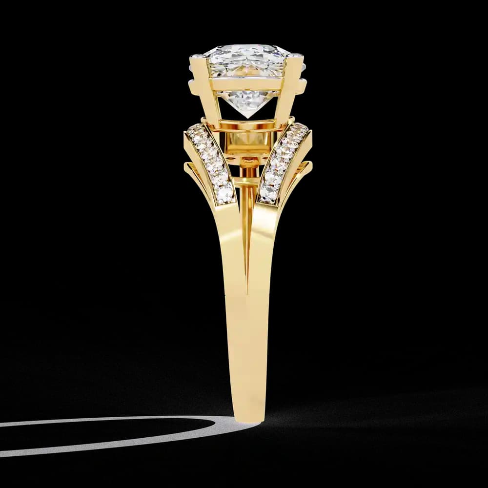 Luxury Lab Grown Diamond Promise Ring - Image 4 Luxury Lab Grown Diamond Promise Ring, view 4 of 6