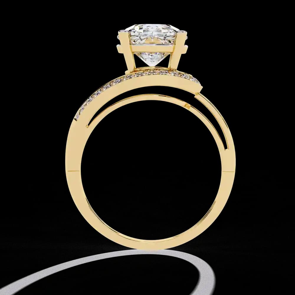 Luxury Lab Grown Diamond Promise Ring - Image 5 Luxury Lab Grown Diamond Promise Ring, view 5 of 6