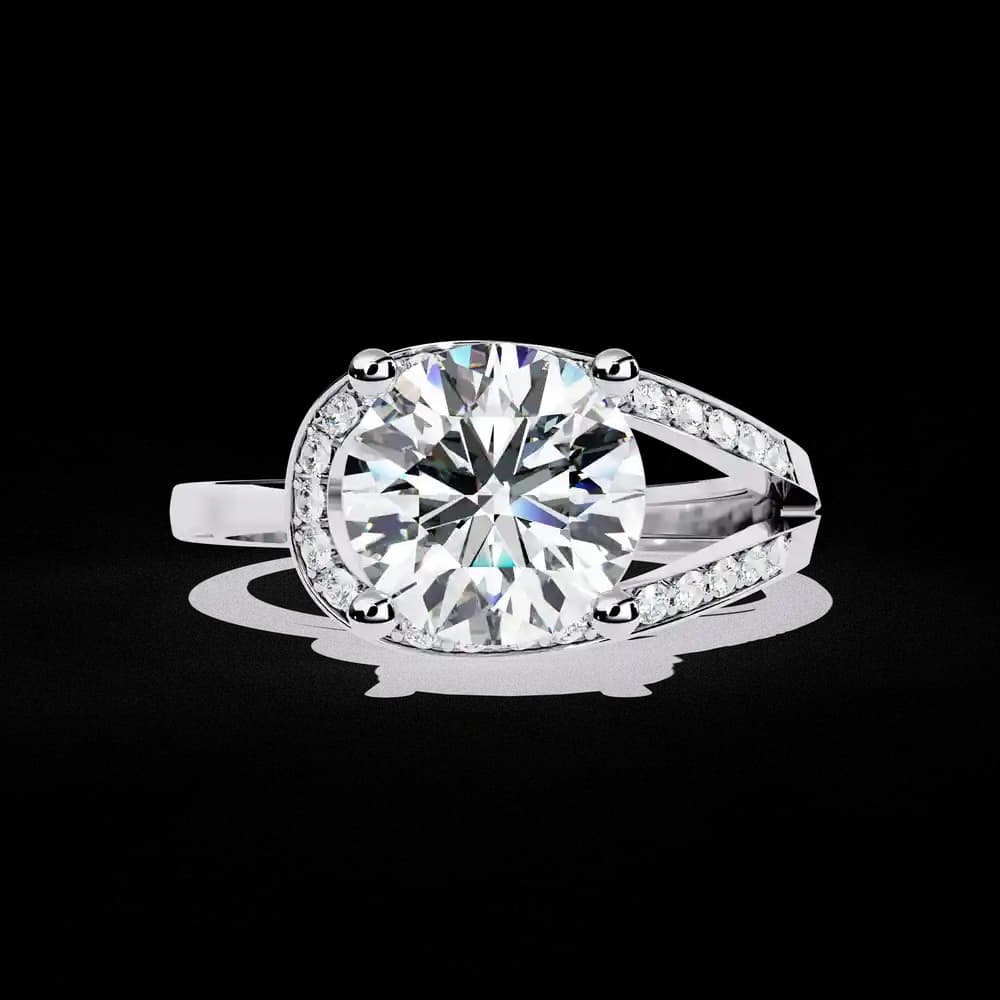 Luxury Lab Grown Diamond Promise Ring - Image 6 Luxury Lab Grown Diamond Promise Ring, view 6 of 6