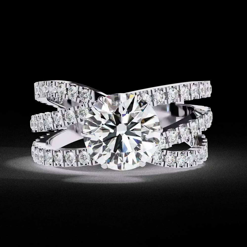 Luxury Lab Grown Diamond Ring for Women - Image 1 Luxury Lab Grown Diamond Ring for Women, view 1 of 10