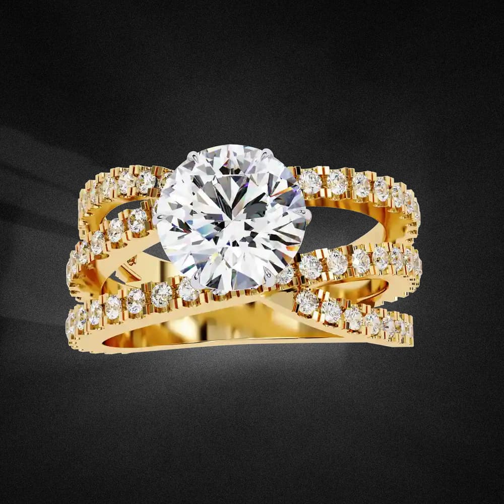 Luxury Lab Grown Diamond Ring for Women - Image 4 Luxury Lab Grown Diamond Ring for Women, view 4 of 10
