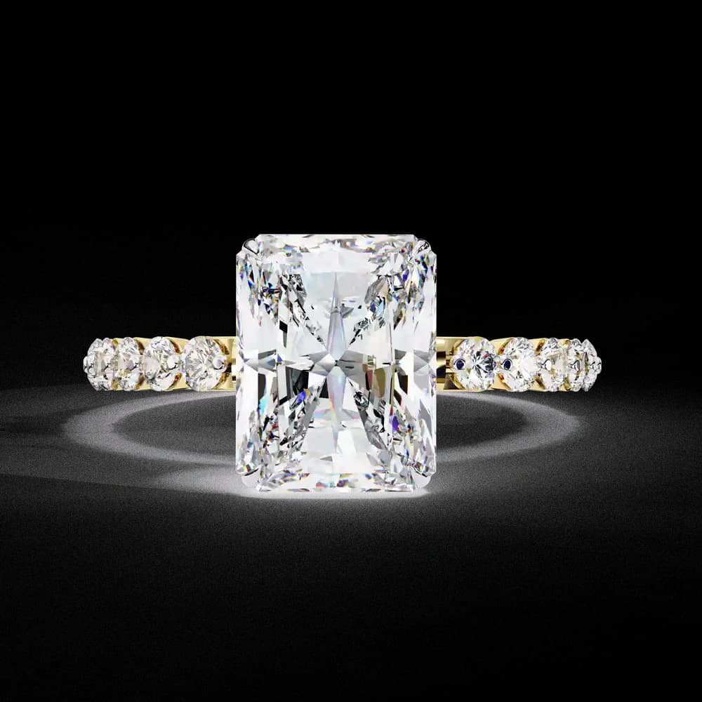 Luxury Radiant Cut Lab Grown Diamond Ring - Image 1 Luxury Radiant Cut Lab Grown Diamond Ring, view 1 of 7
