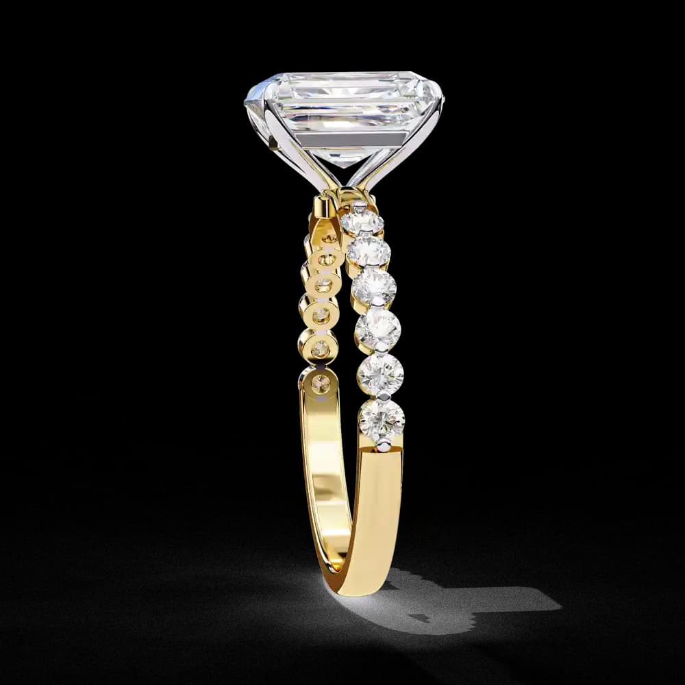 Luxury Radiant Cut Lab Grown Diamond Ring - Image 3 Luxury Radiant Cut Lab Grown Diamond Ring, view 3 of 7