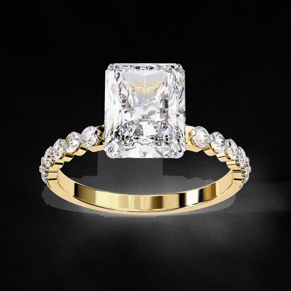 Luxury Radiant Cut Lab Grown Diamond Ring - Image 5 Luxury Radiant Cut Lab Grown Diamond Ring, view 5 of 7