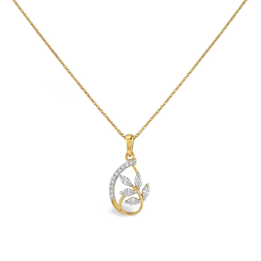 Magnificent Cluster Drop Lab Grown Diamond Pendant - Image 1 Magnificent Cluster Drop Lab Grown Diamond Pendant, view 1 of 5