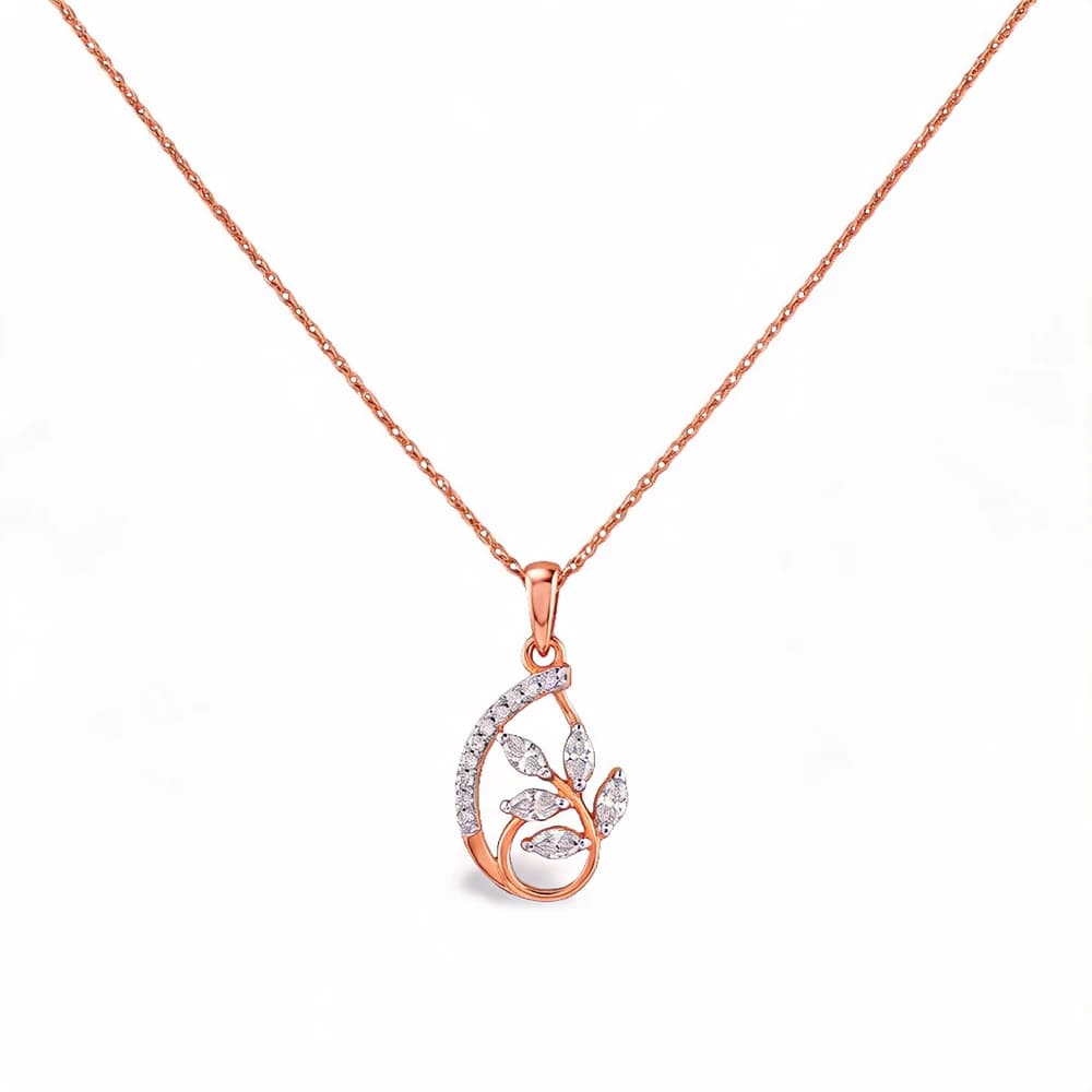 Magnificent Cluster Drop Lab Grown Diamond Pendant - Image 2 Magnificent Cluster Drop Lab Grown Diamond Pendant, view 2 of 5