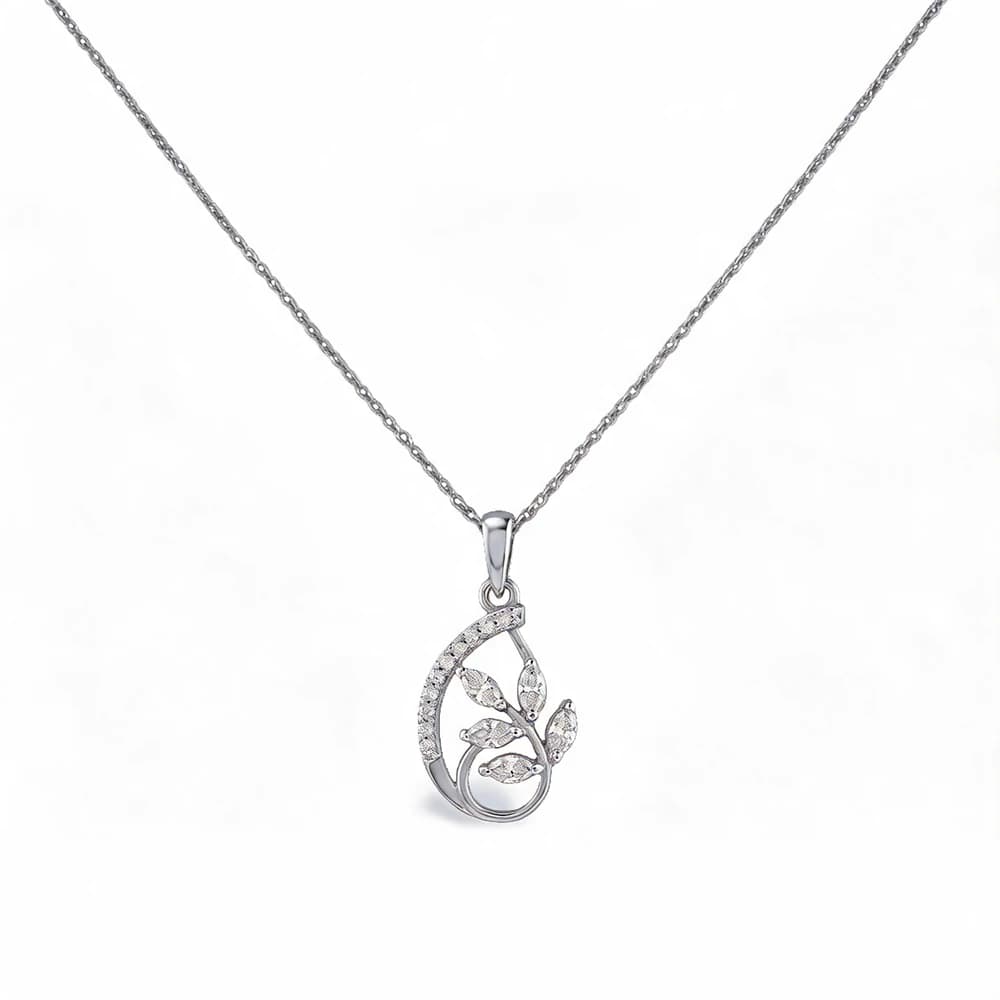 Magnificent Cluster Drop Lab Grown Diamond Pendant - Image 4 Magnificent Cluster Drop Lab Grown Diamond Pendant, view 4 of 5