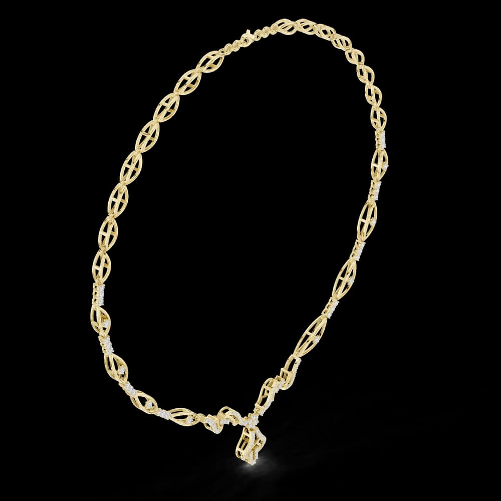 Majestic Brilliant Diamond Lab Grown Necklace - Image 4 Majestic Brilliant Diamond Lab Grown Necklace, view 4 of 6