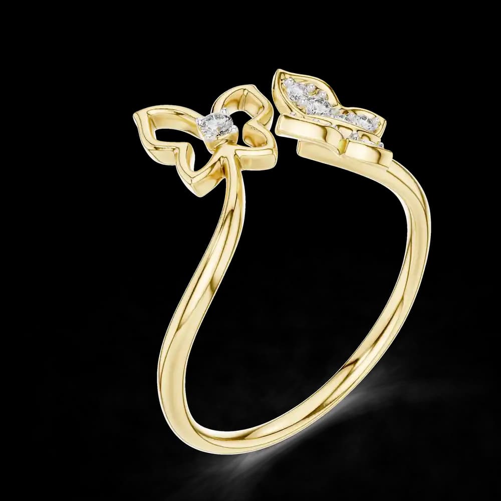 Majestical Lab grown diamond Rings style - Image 5 Majestical Lab grown diamond Rings style, view 5 of 6