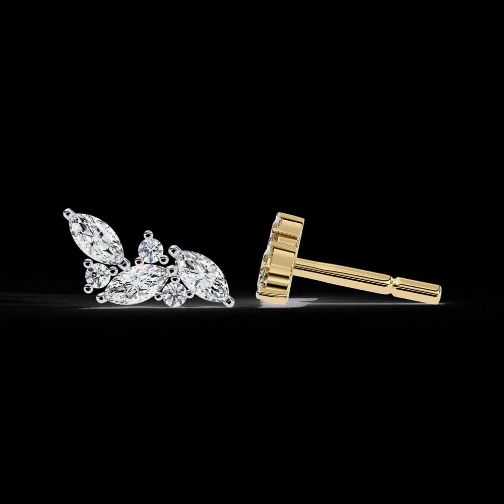 Marquise Lab Grown Diamond Studs - Image 5 Marquise Lab Grown Diamond Studs, view 5 of 6