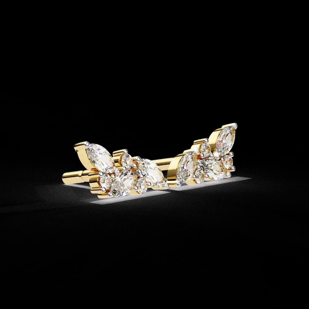 Marquise Lab Grown Diamond Studs - Image 6 Marquise Lab Grown Diamond Studs, view 6 of 6