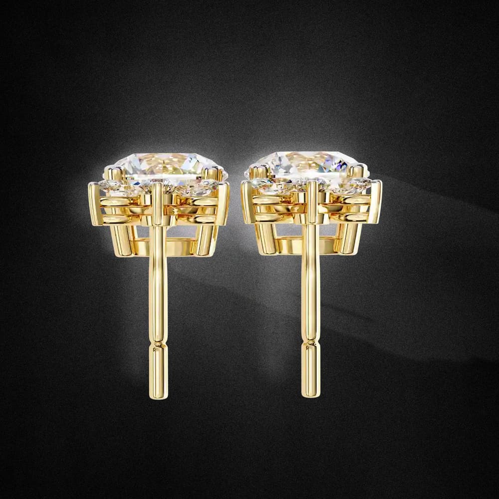 Dew Drop Cut Dangle Lab Grown Diamond Stud Earrings - Image 10 Dew Drop Cut Dangle Lab Grown Diamond Stud Earrings, view 10 of 22
