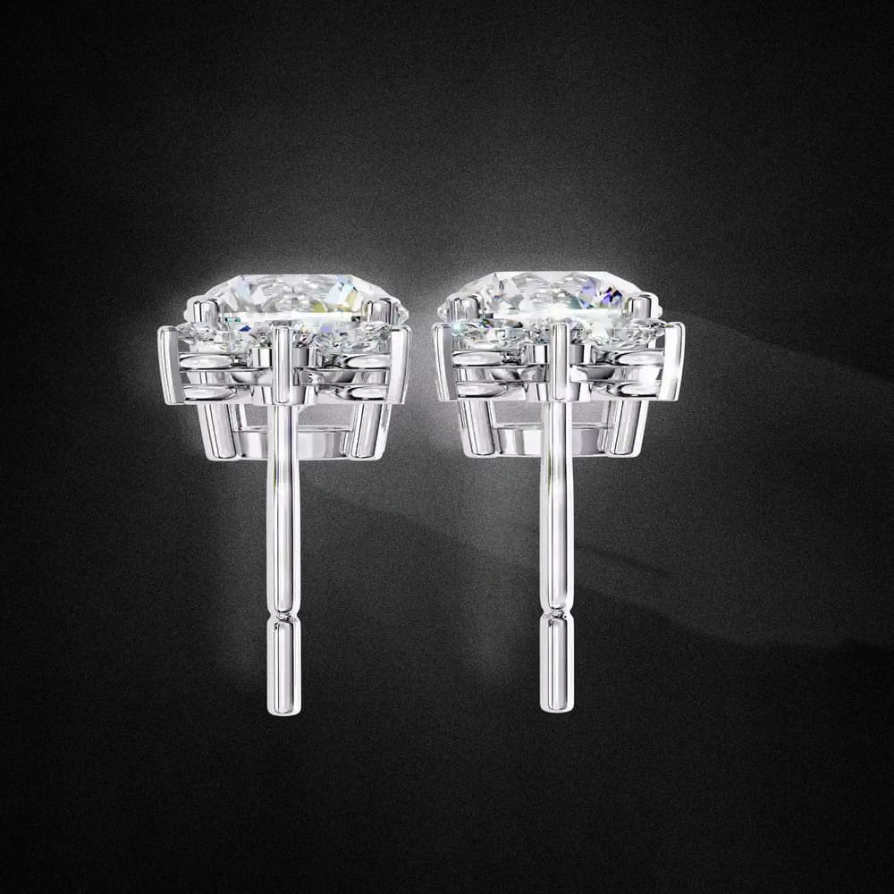Dew Drop Cut Dangle Lab Grown Diamond Stud Earrings - Image 13 Dew Drop Cut Dangle Lab Grown Diamond Stud Earrings, view 13 of 22