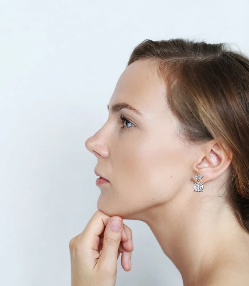 Dew Drop Cut Dangle Lab Grown Diamond Stud Earrings - Image 5 Dew Drop Cut Dangle Lab Grown Diamond Stud Earrings, view 5 of 22