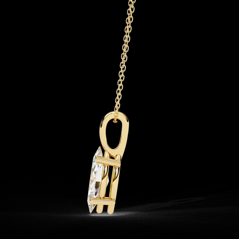 Luxurious Marquise Lab Grown Diamond Cut Solitaire Pendant - Image 12 Luxurious Marquise Lab Grown Diamond Cut Solitaire Pendant, view 12 of 16