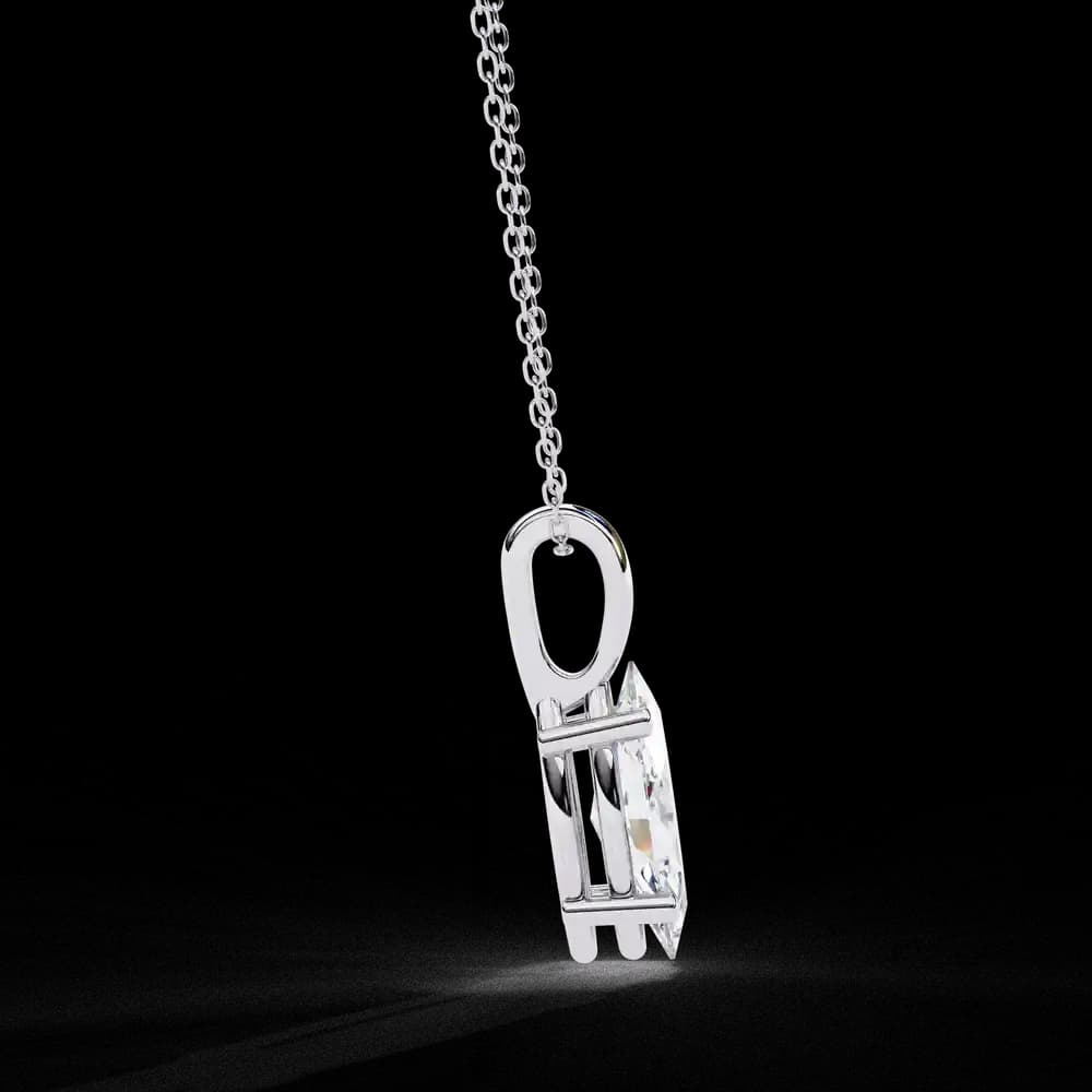 Luxurious Marquise Lab Grown Diamond Cut Solitaire Pendant - Image 16 Luxurious Marquise Lab Grown Diamond Cut Solitaire Pendant, view 16 of 16