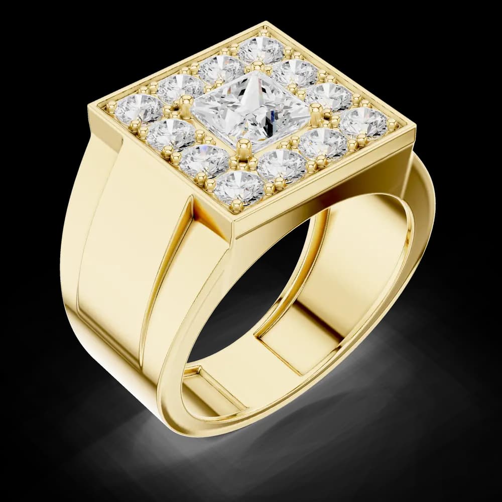 Princess Eye Lab Grown Diamond Ring - Image 5 Princess Eye Lab Grown Diamond Ring, view 5 of 6
