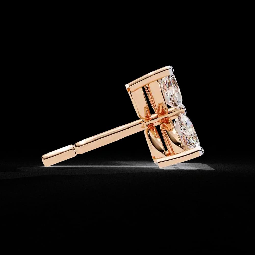 Marquise Four Stone Lab Grown Diamond Stud Earrings - Image 19 Marquise Four Stone Lab Grown Diamond Stud Earrings, view 19 of 25